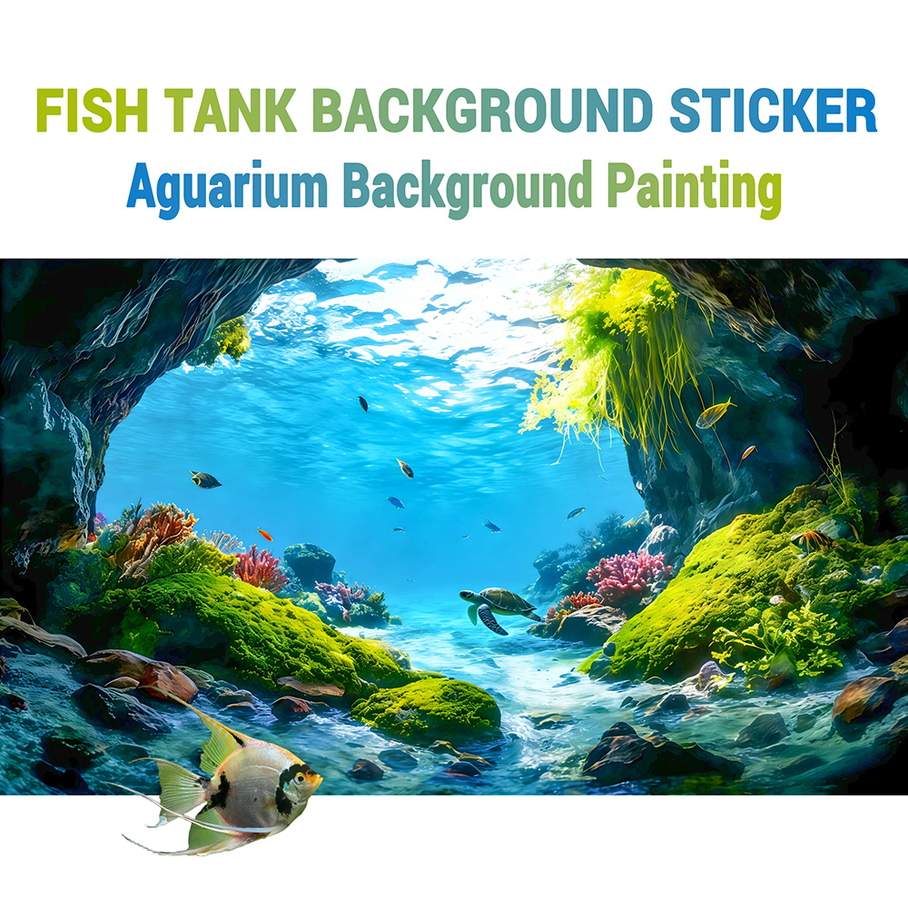 Aquarium Fish Paradise - Paradis des tortues, peinture de fond