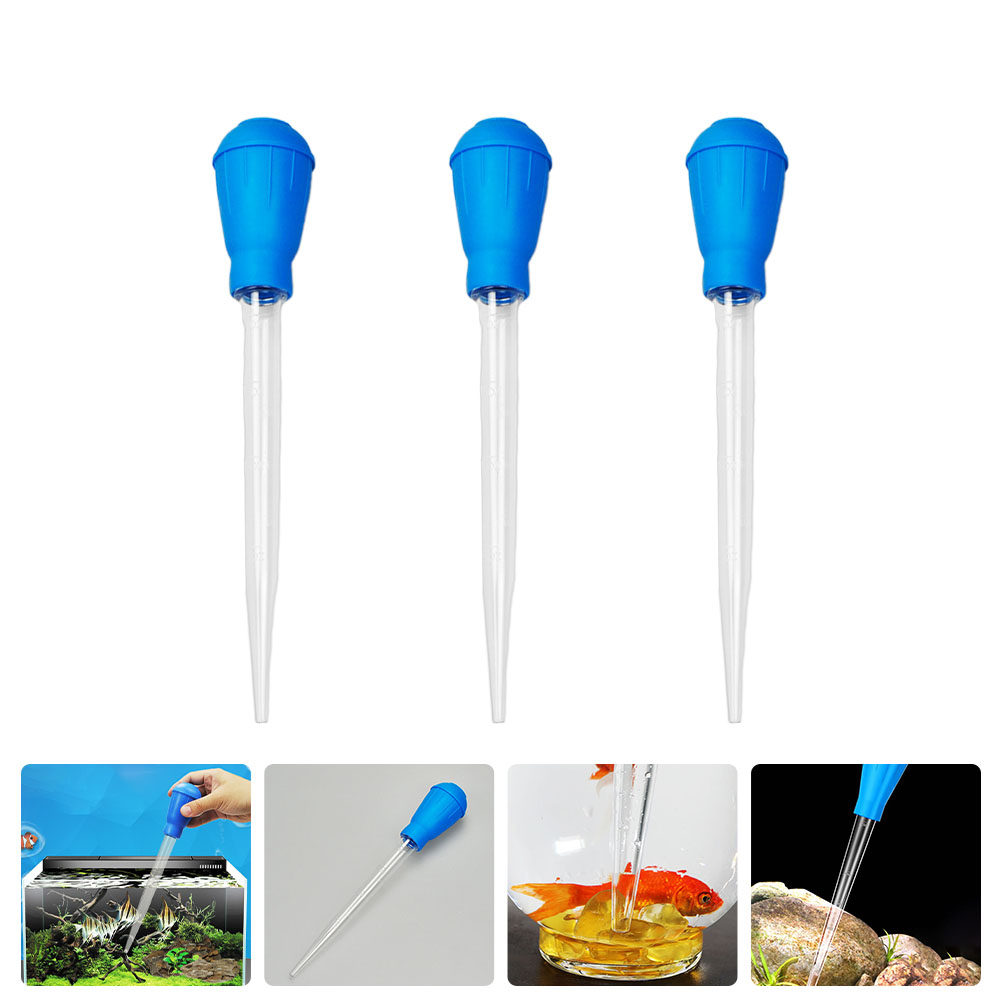 Aquarium Fish Long - 3 pièces de pipettes de nettoyage