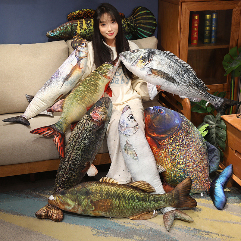 Aquarium Fish Rainbow - Nouveau jouet en peluche Piranha poisson