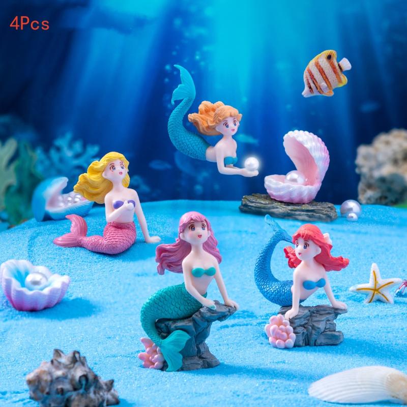 Aquarium Fish To Buy - Figurines miniatures de petite sirène en
