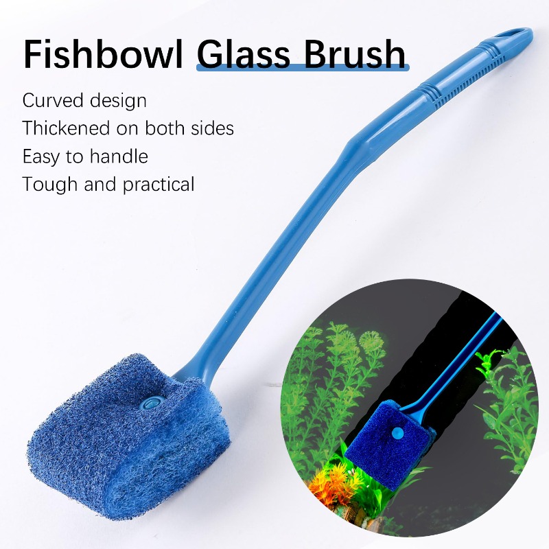 Aquarium Fish Long - Grattoir à algues pour aquarium, éponge