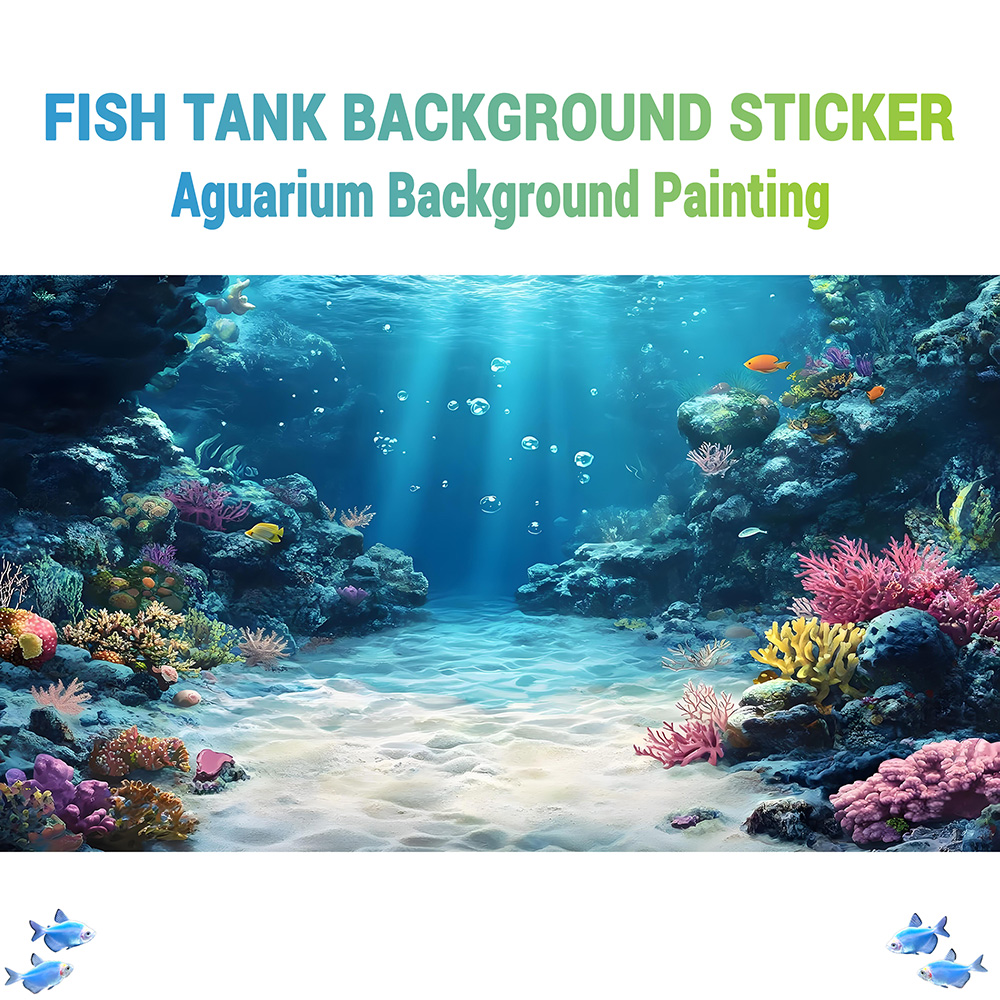 Aquarium Fish Rainbow - Récif corallien arc-en-ciel, peinture de fond