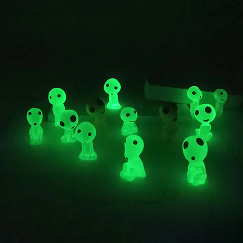 Aquarium Fish Farm - Figurines d'elfes lumineuses miniatures, décorations pour