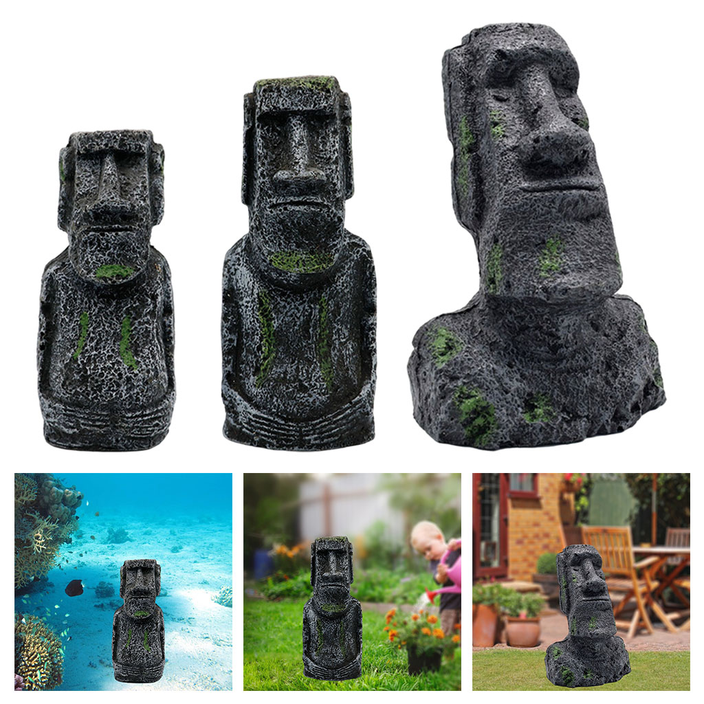 Statues Moai d'aquarium, ornem - Aquarium Fish Farm avis et prix