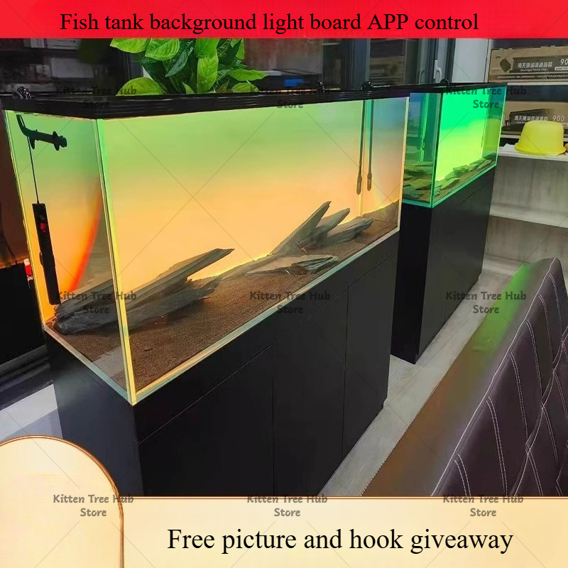 Panneau de fond pour aquarium  - Aquarium Fish Rainbow avis et prix