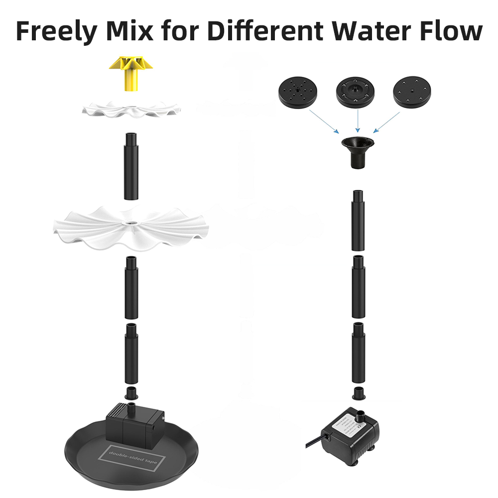Pompe de fontaine solaire pour - Aquarium Fishing avis et prix