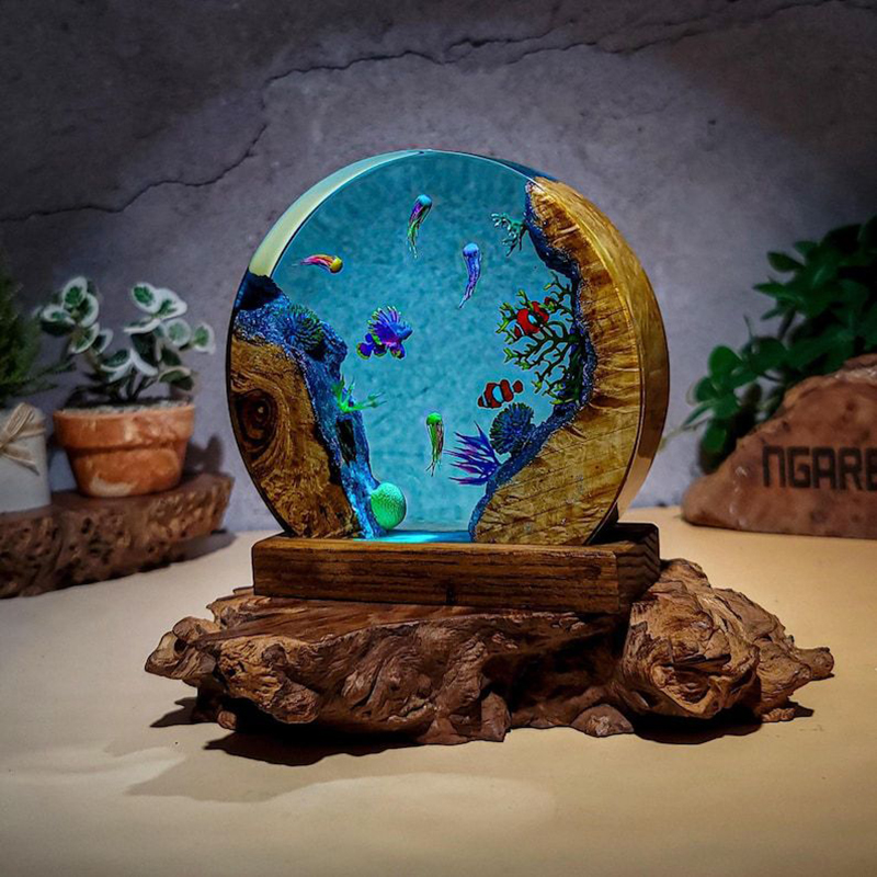 Lampe de table en résine sur l - Aquarium Fishes avis et prix