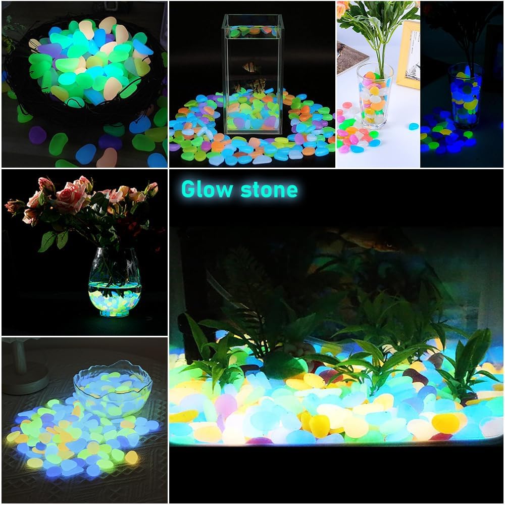 500 galets lumineux multicolor - Aquarium Decoration Rock avis et prix