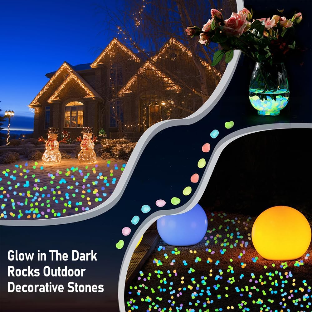 500 galets lumineux multicolor - Aquarium Decoration Rock avis et prix