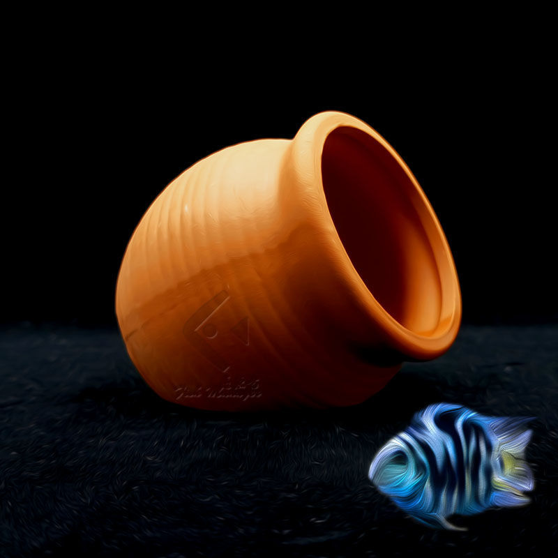 Aquarium Mini réservoir en cér - Aquarium Fish Hide avis et prix