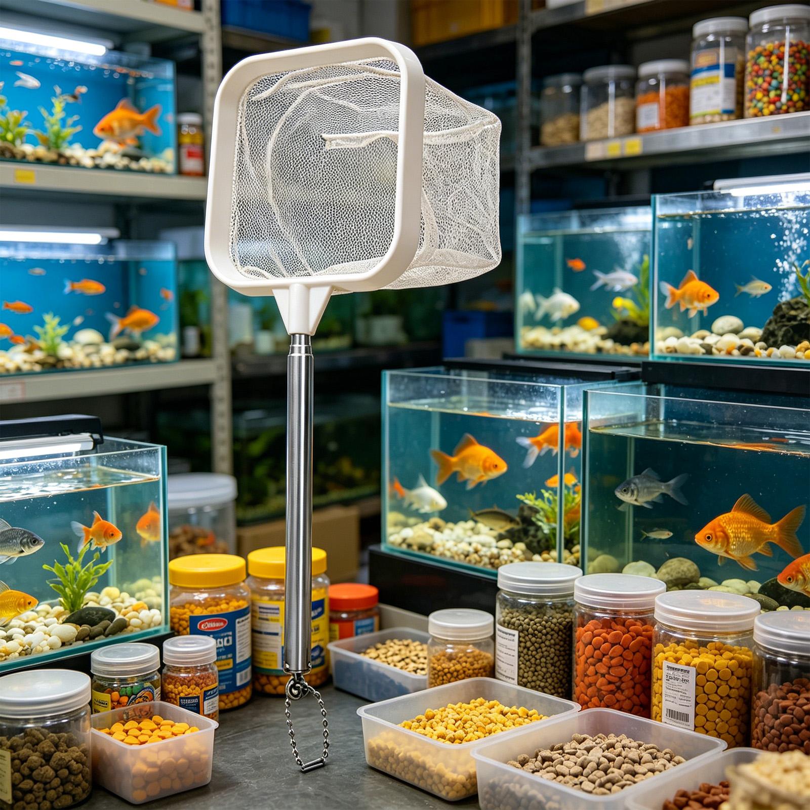 Épuisette à long manche extens - Aquarium Fish Long avis et prix