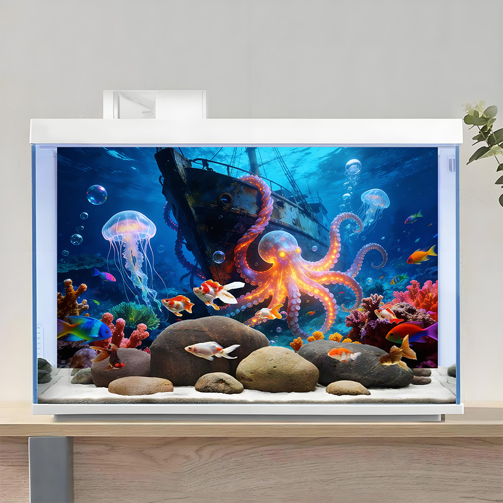Autocollant de fond d'aquarium - Aquarium Fish Paradise avis et prix
