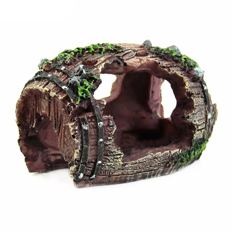 Aquarium baril artificiel grot - Aquarium Fish Hide avis et prix